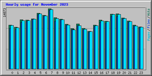 Hourly usage for November 2023