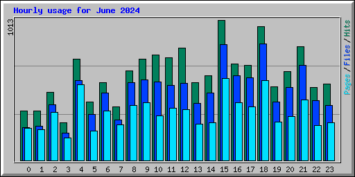 Hourly usage for June 2024